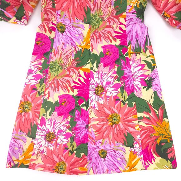 NEW Max Mara Coccole Puff Sleeve Dress Soft Girl Floral Cottagecore Coquette 0 - Picture 7 of 8